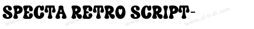 Specta Retro Script字体转换